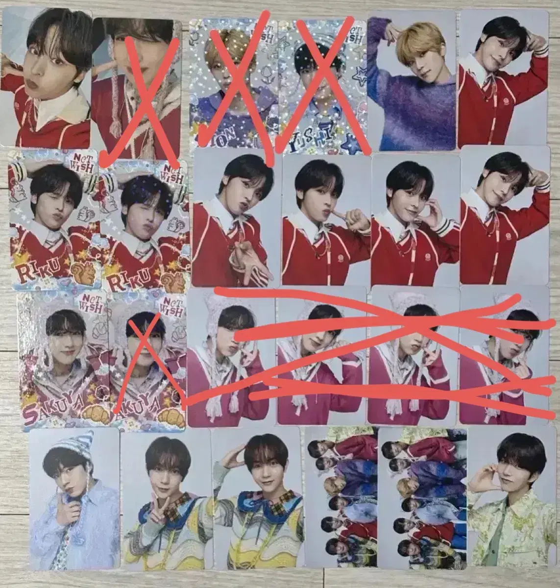 NCT Wish Japan Tour MD Goods tc riku Sakuya Full Set