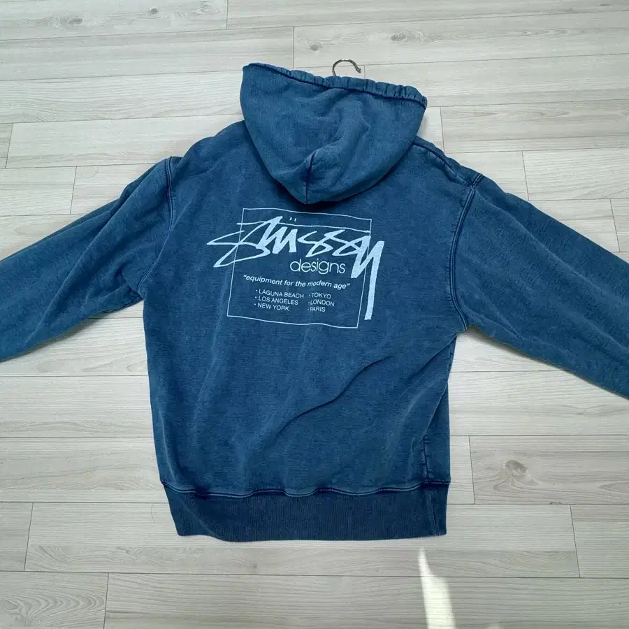 Stussy Dyed Stussy Designs Hoodie Blue