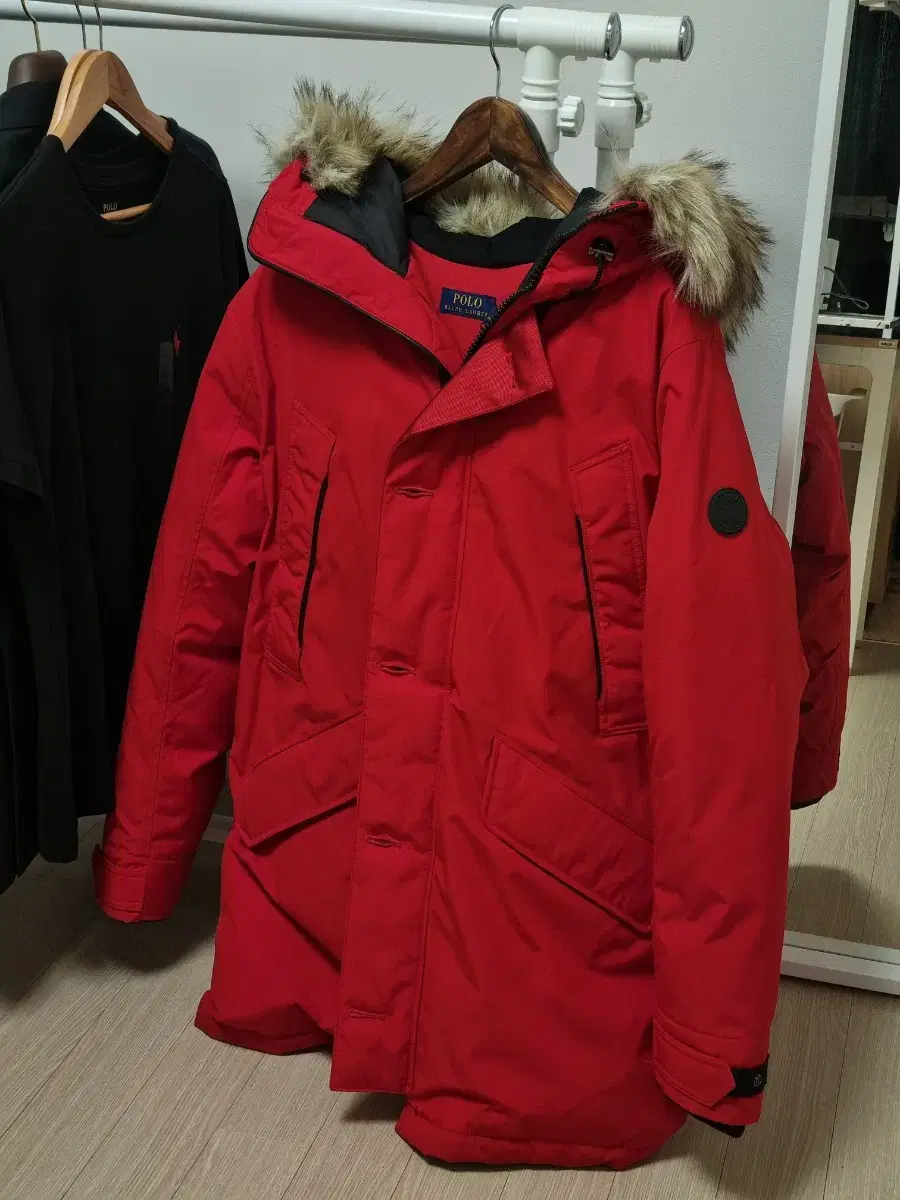 New)Polo Ralph Lauren Duck Down Fur Parka L