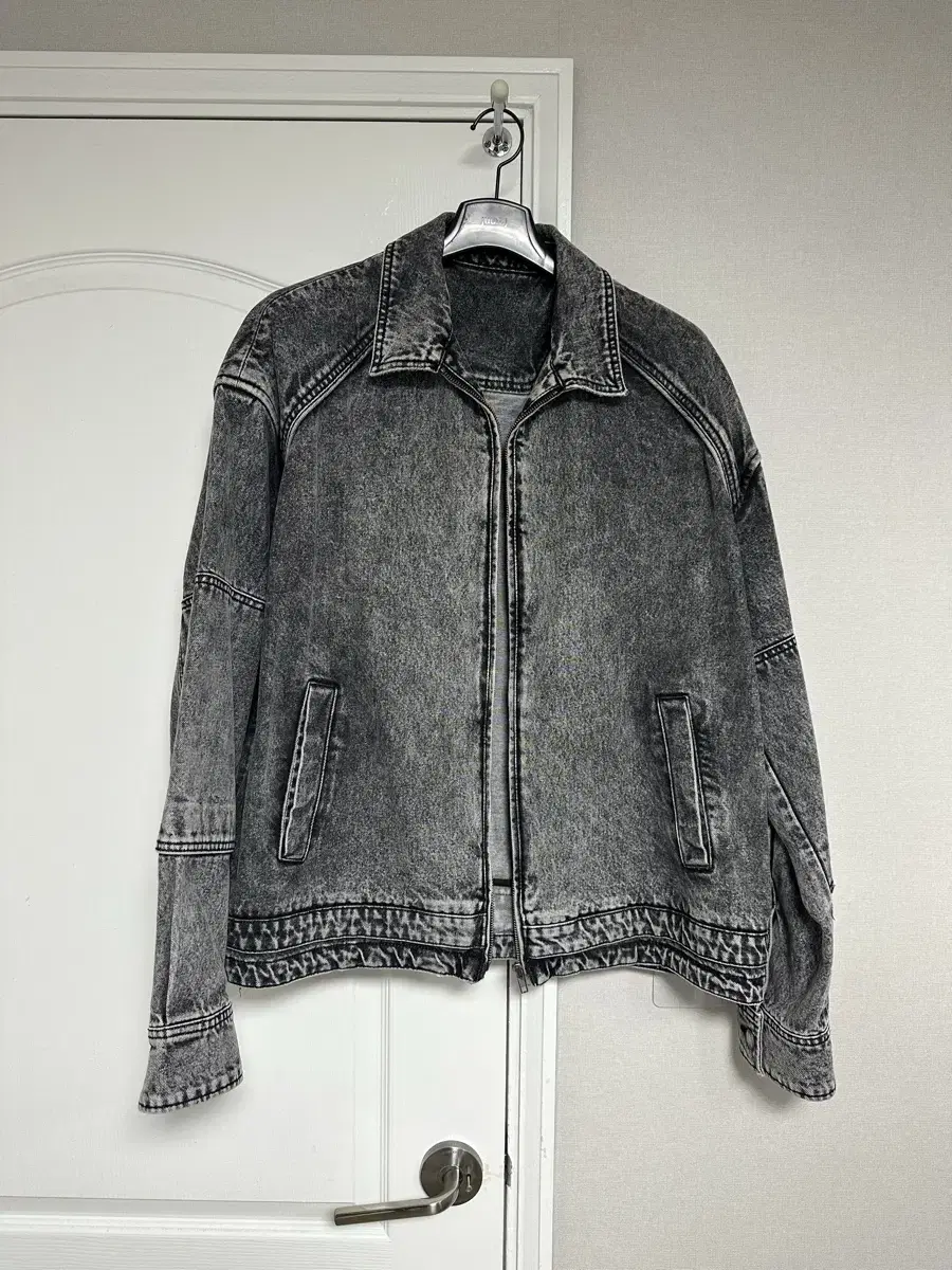 [48] Junji Black and Blue Denim Jacket