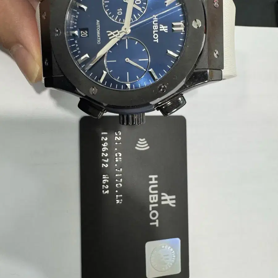 우블로 hublot 클래식 퓨전 세라믹 블루