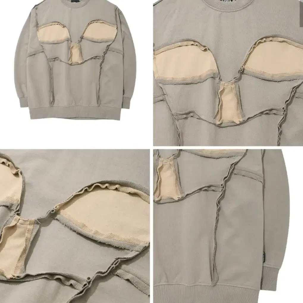 Skull Oversized Sweatshirt [Beige]