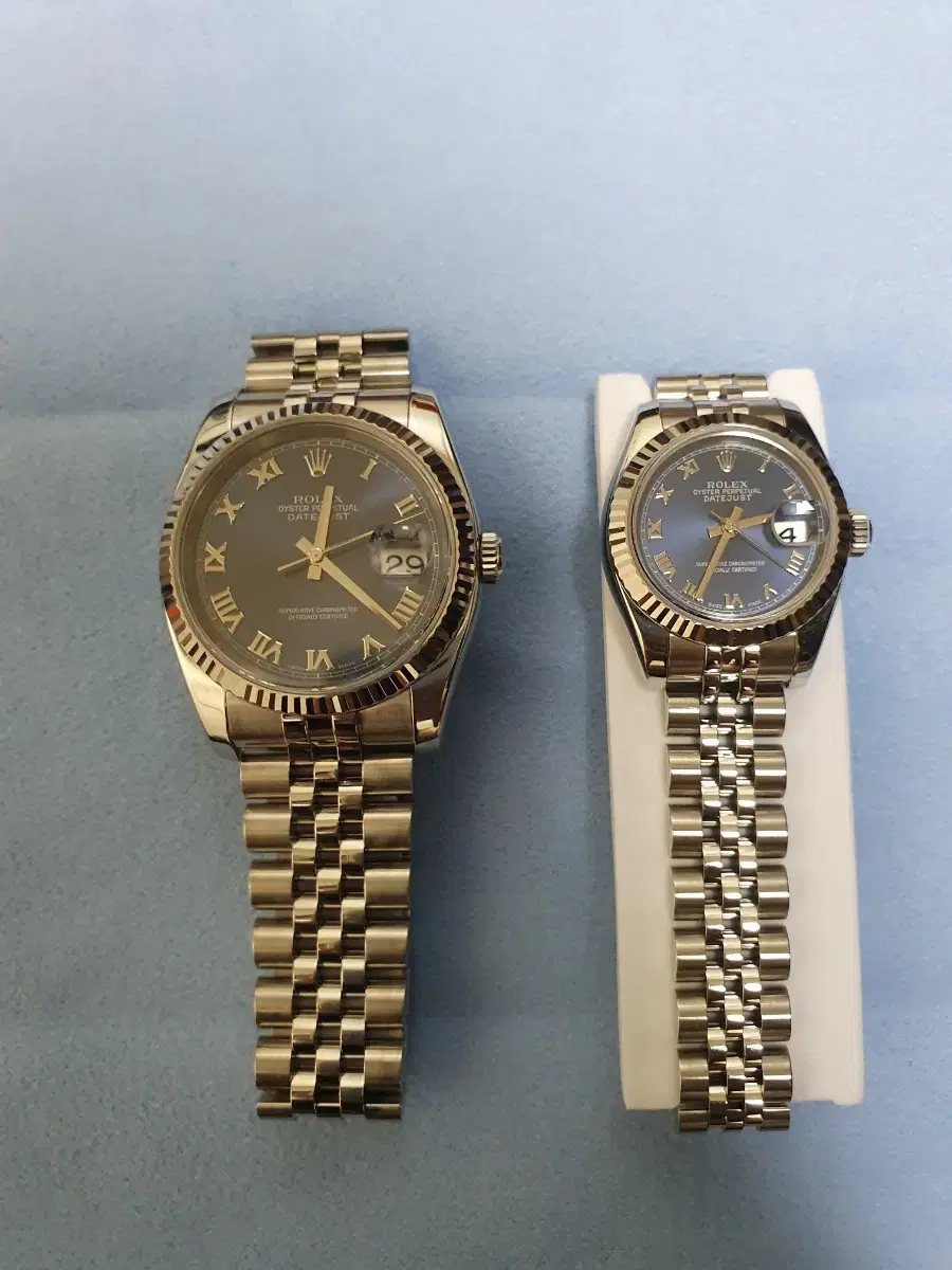 Rolex Women's Deyjust 26mm Blue Plate Roman 179174