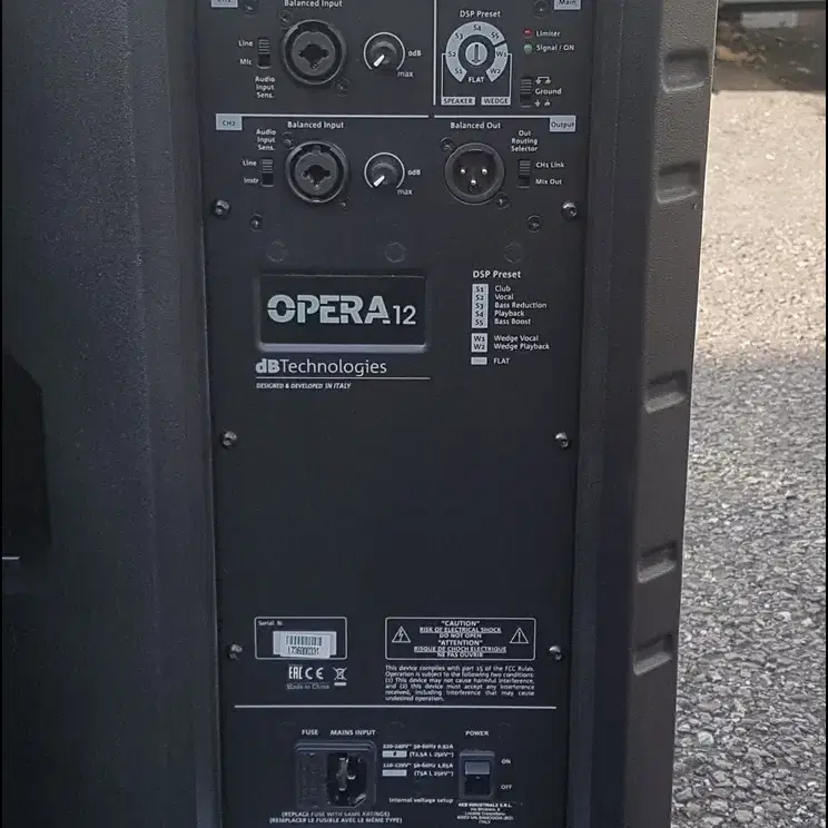 dB TECHNOLOGIES OPERA12 12인치 중고 엑티브 스피커