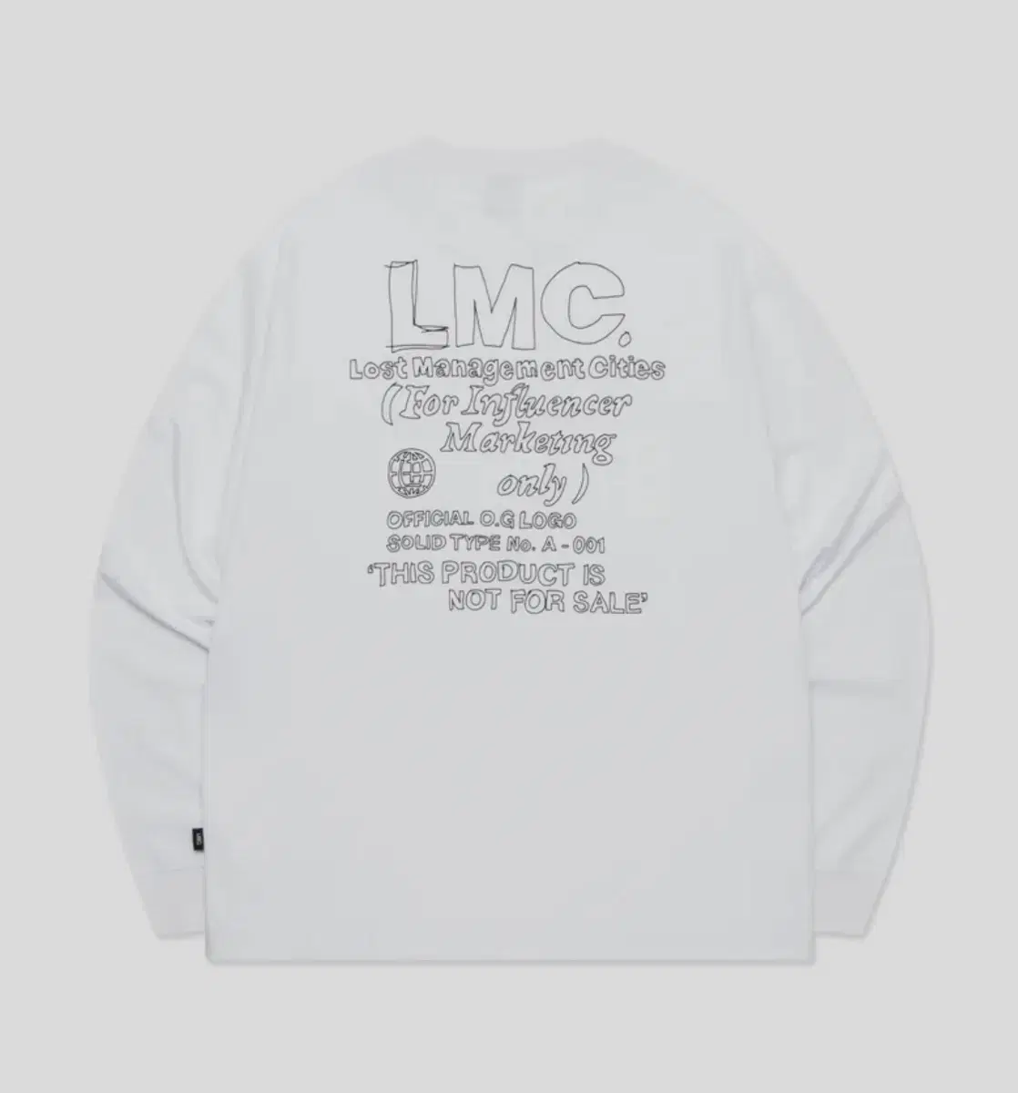 엘엠씨 LMC FN DOODLE LONG SLV TEE white