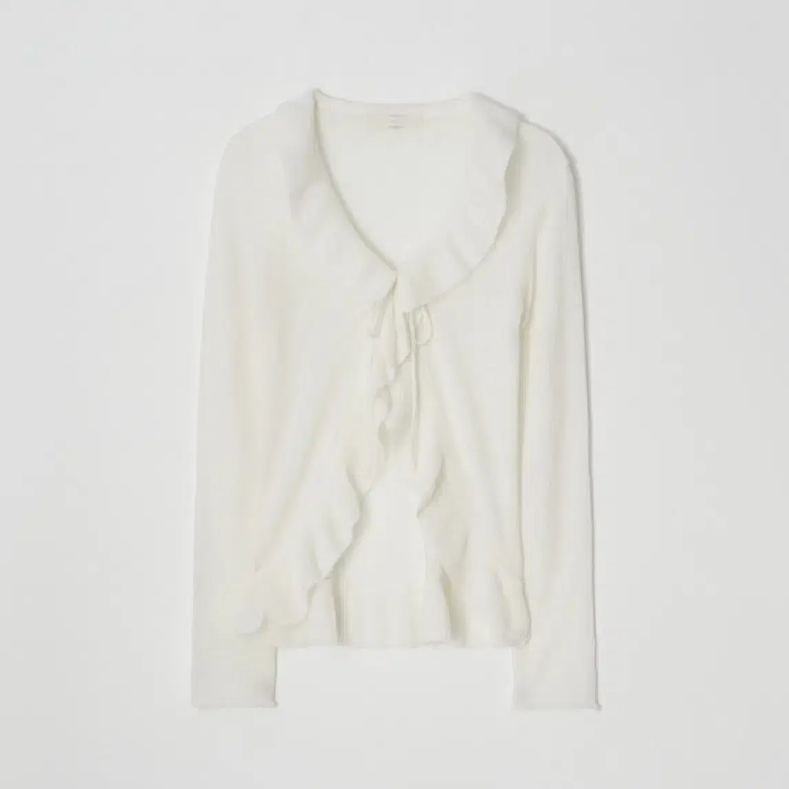 Leeds senne ruffle cardigan 더위시리즈