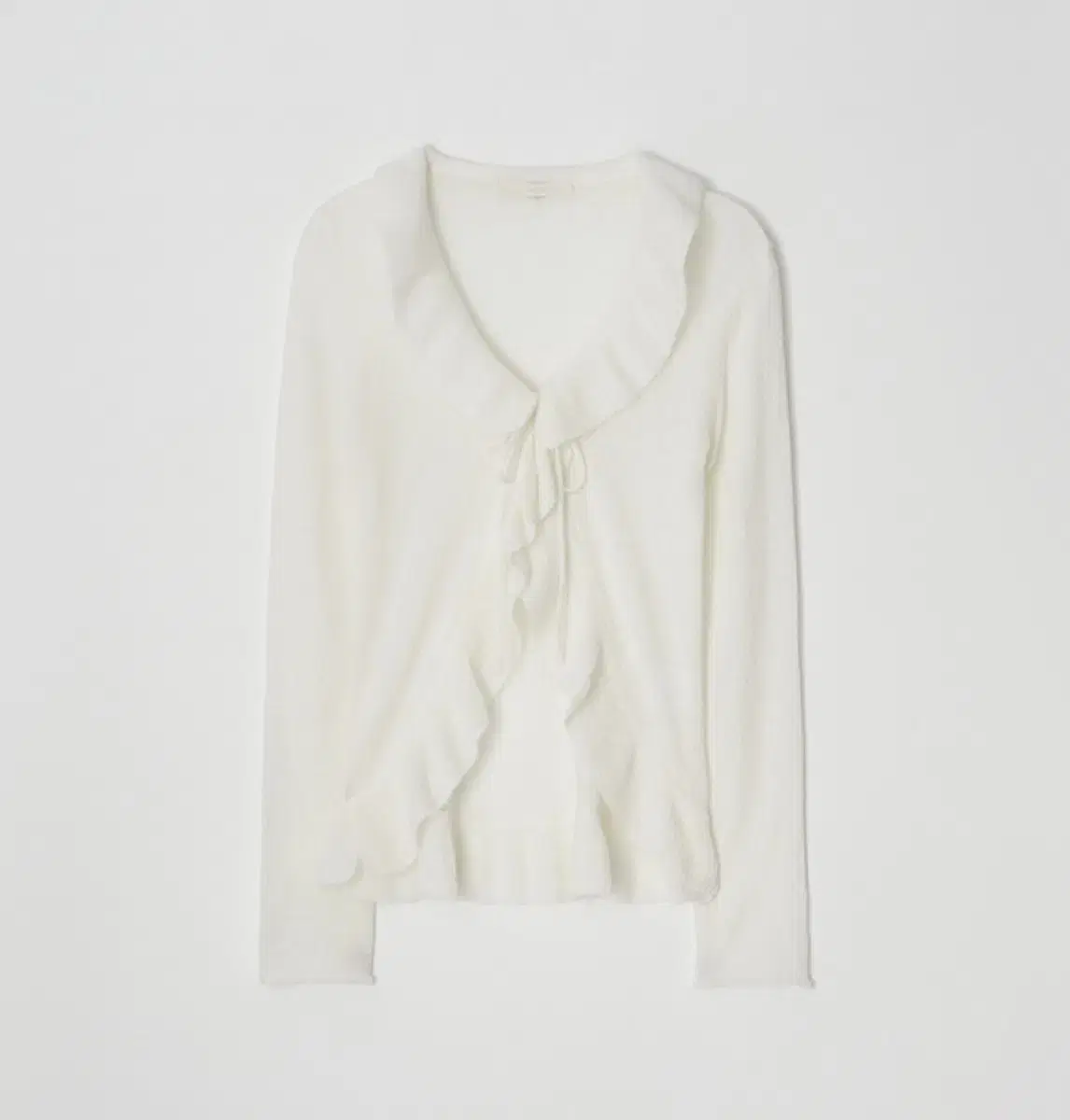 Leeds senne ruffle cardigan 더위시리즈