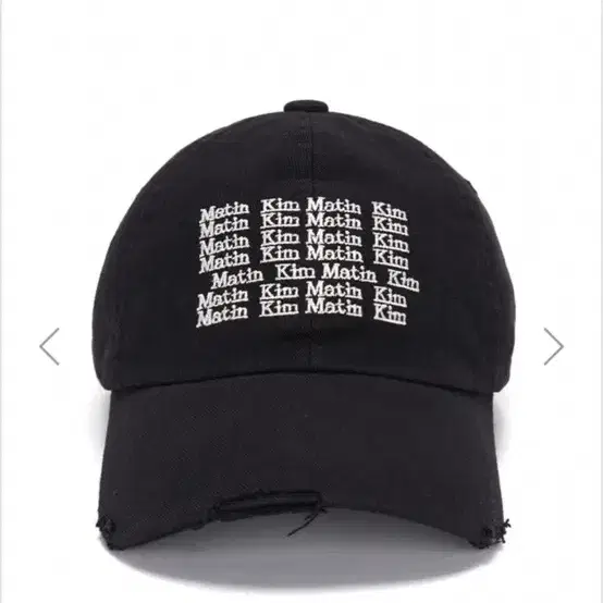 마뗑킴 BALL CAP IN BLACK