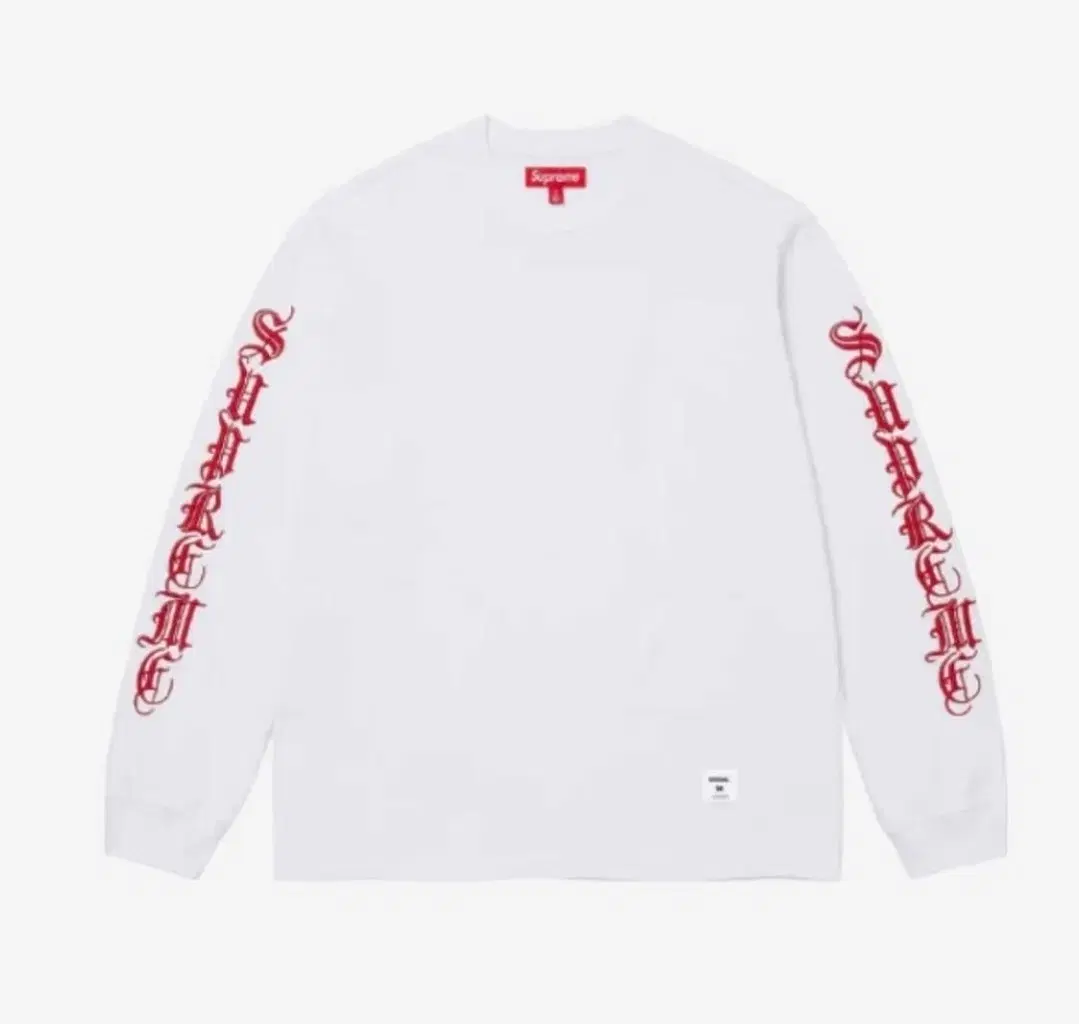 [New]Supreme Old English Long Sleeve TopWhite L