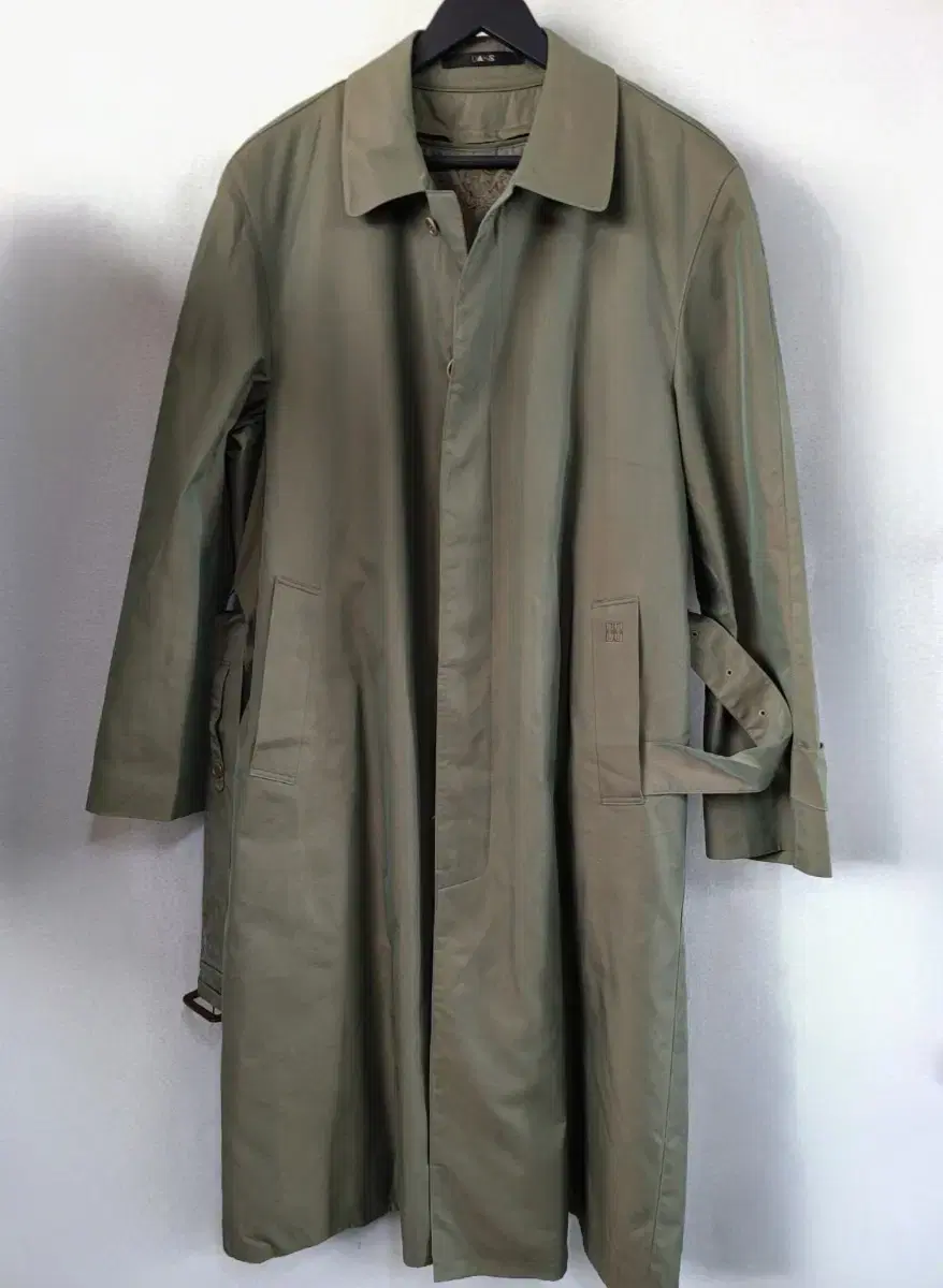 Daks One-button lined trench coat