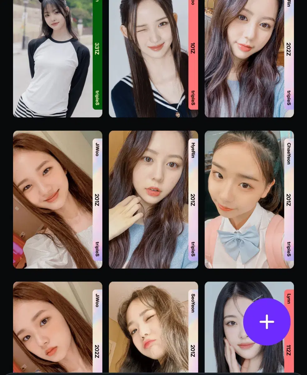 Triples seoyeon hyerin jiwoo chaeyeon Atom Grid SCO