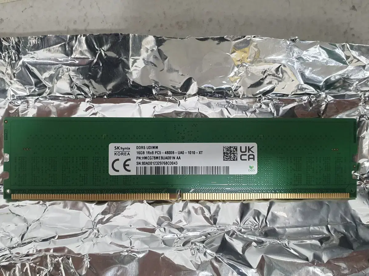 SK하이닉스 DDR5  메모리 램 16기가  16GB  4800클럭