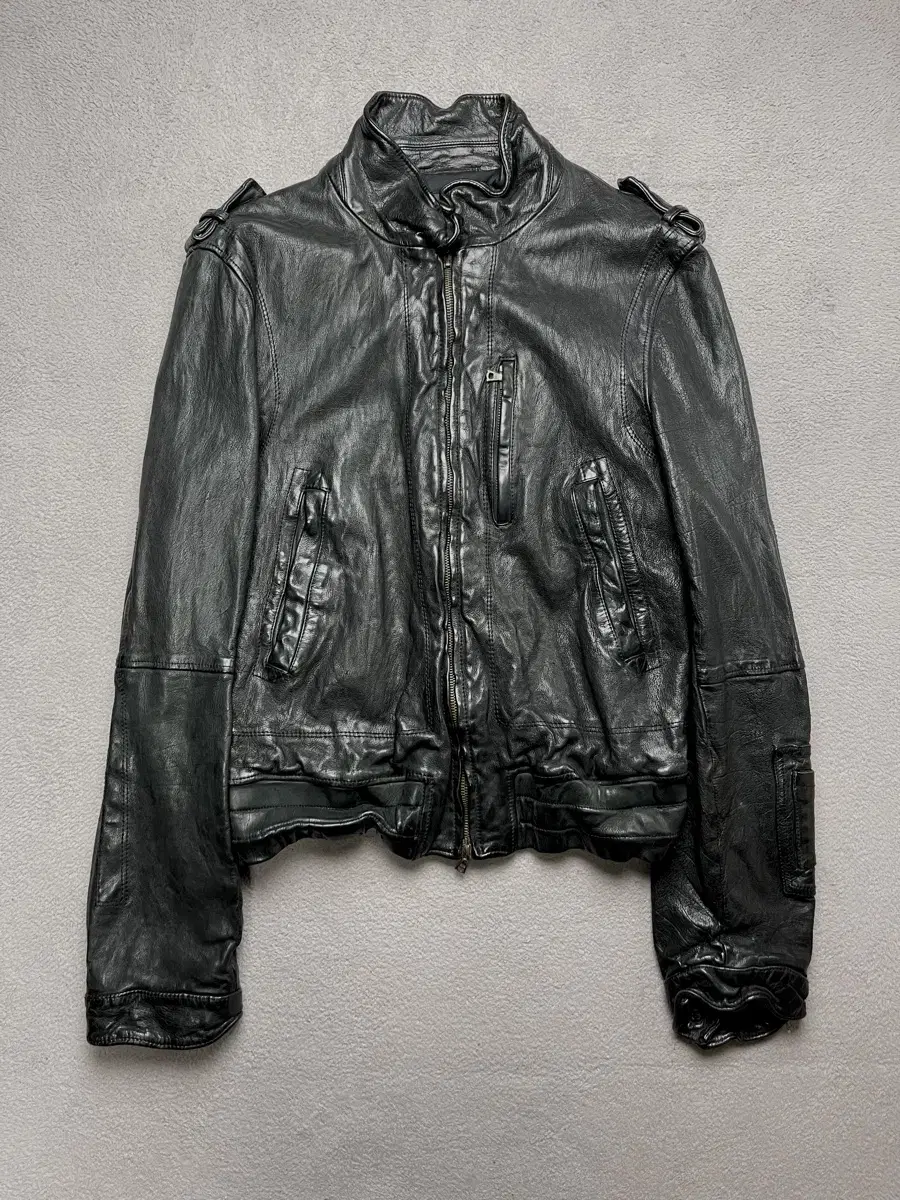 [XS] NEIL BARETT Leather jacket -95-100slim