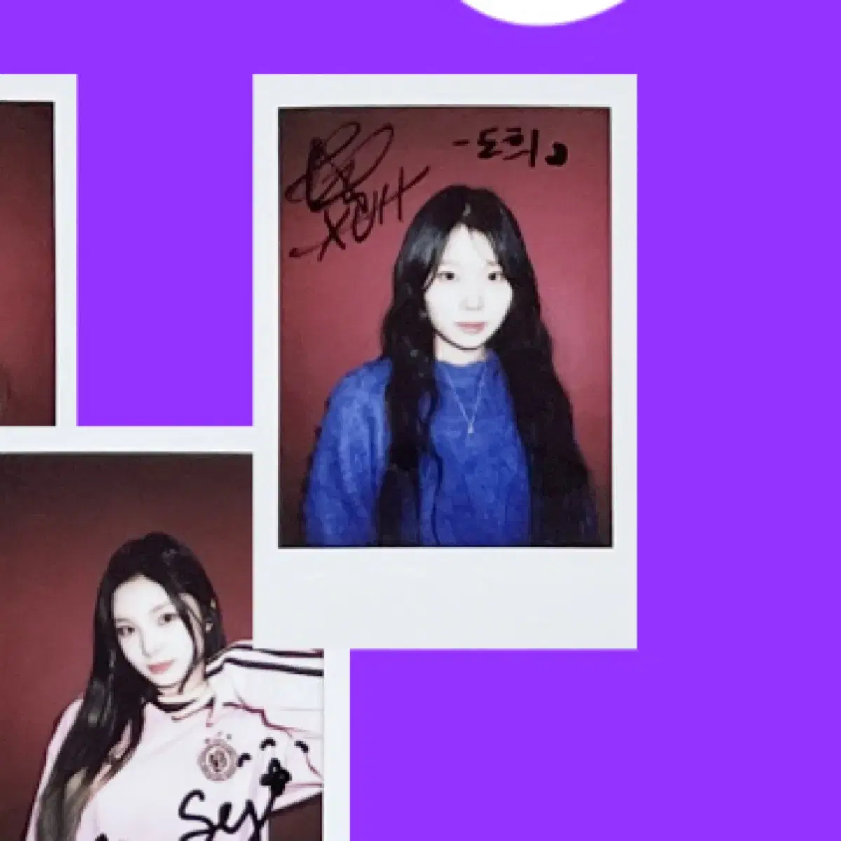 ItchLive Sei My Name dohee sign polaroid