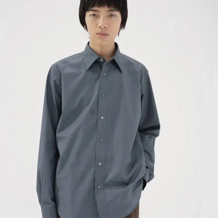 오라리 셔츠 HIGH COUNT FINX OX SHIRT