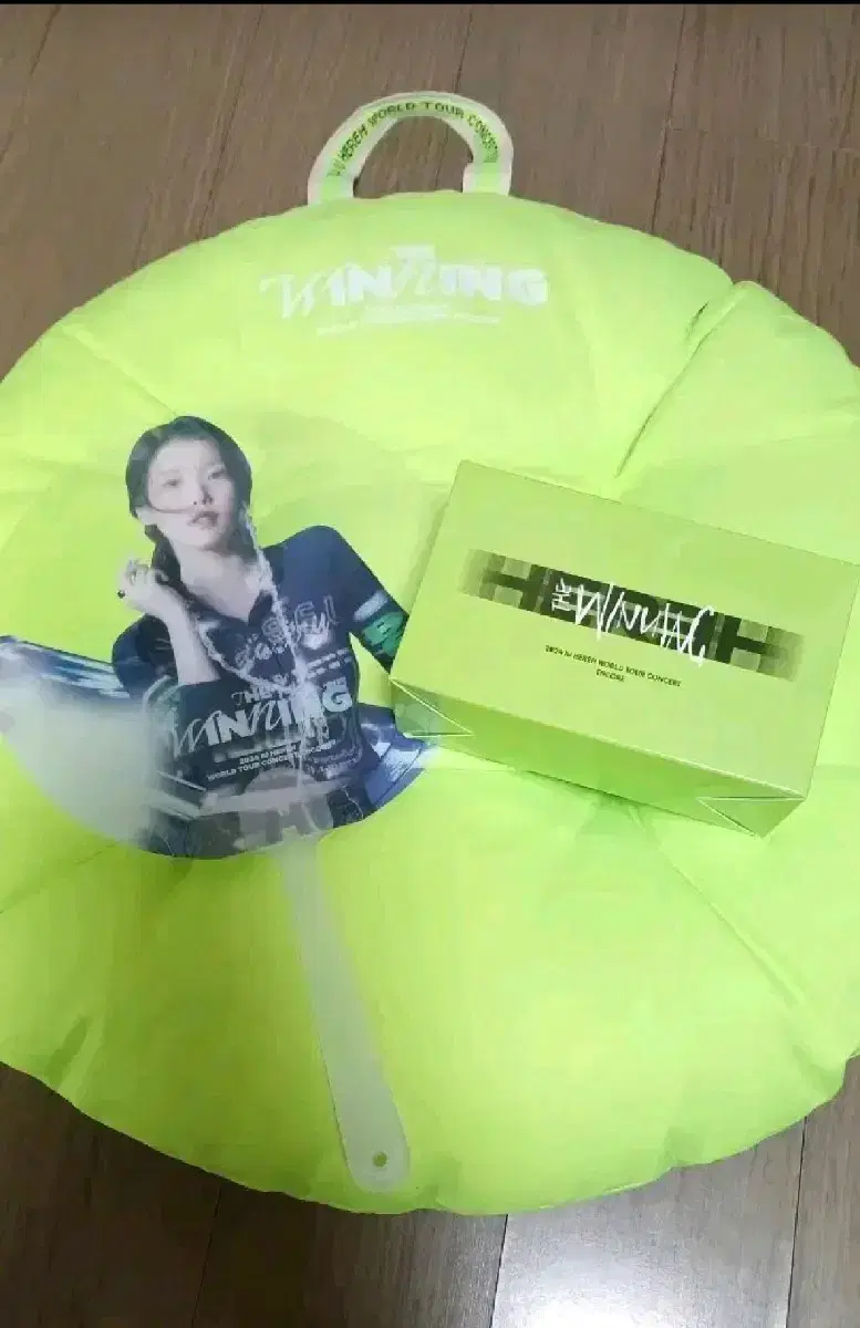 IU The Winning Sunday Concert Merchandise Cushion Telescope Fan