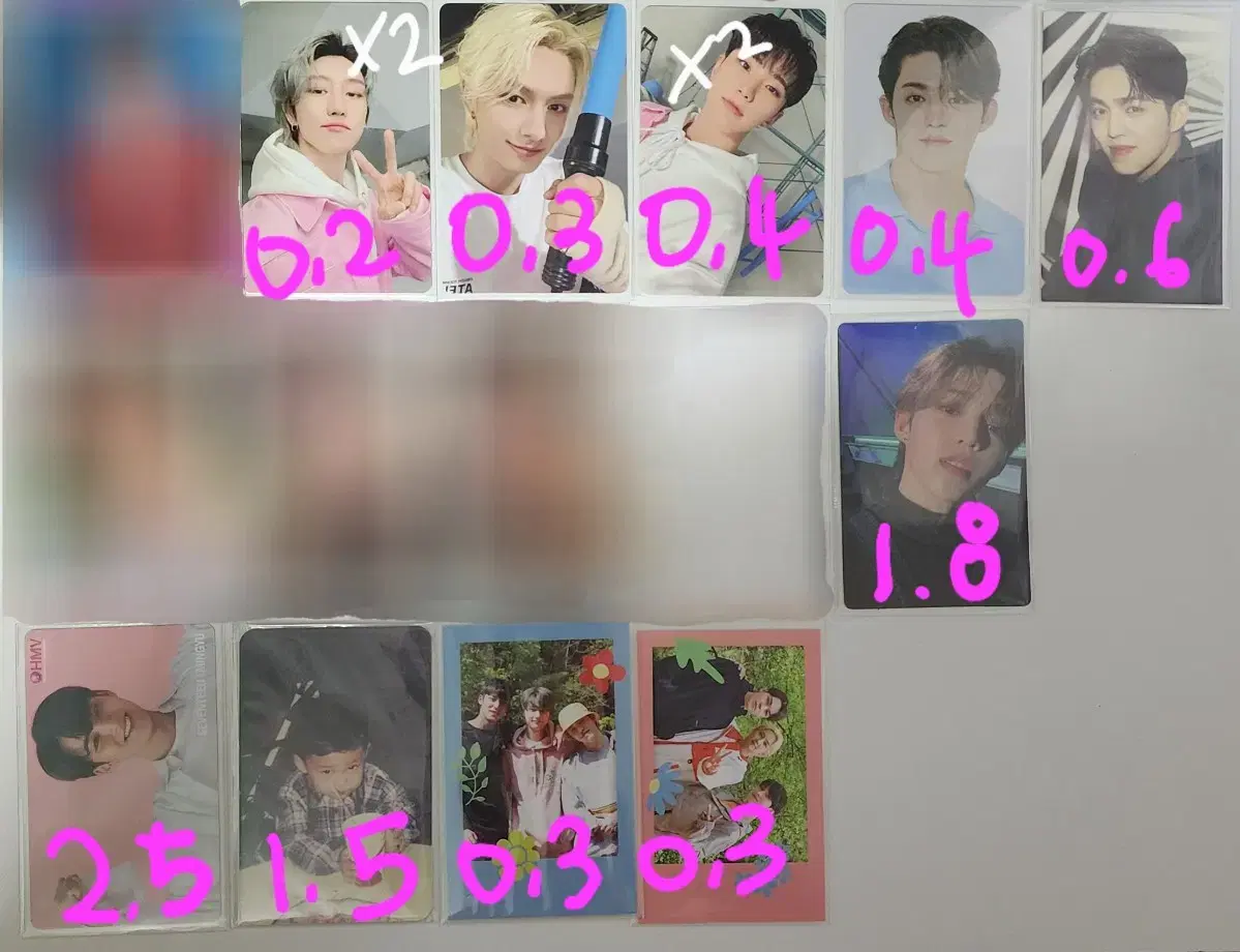 seventeen photocard tc wts/incompletes caran thefact social club in the forest clap baby