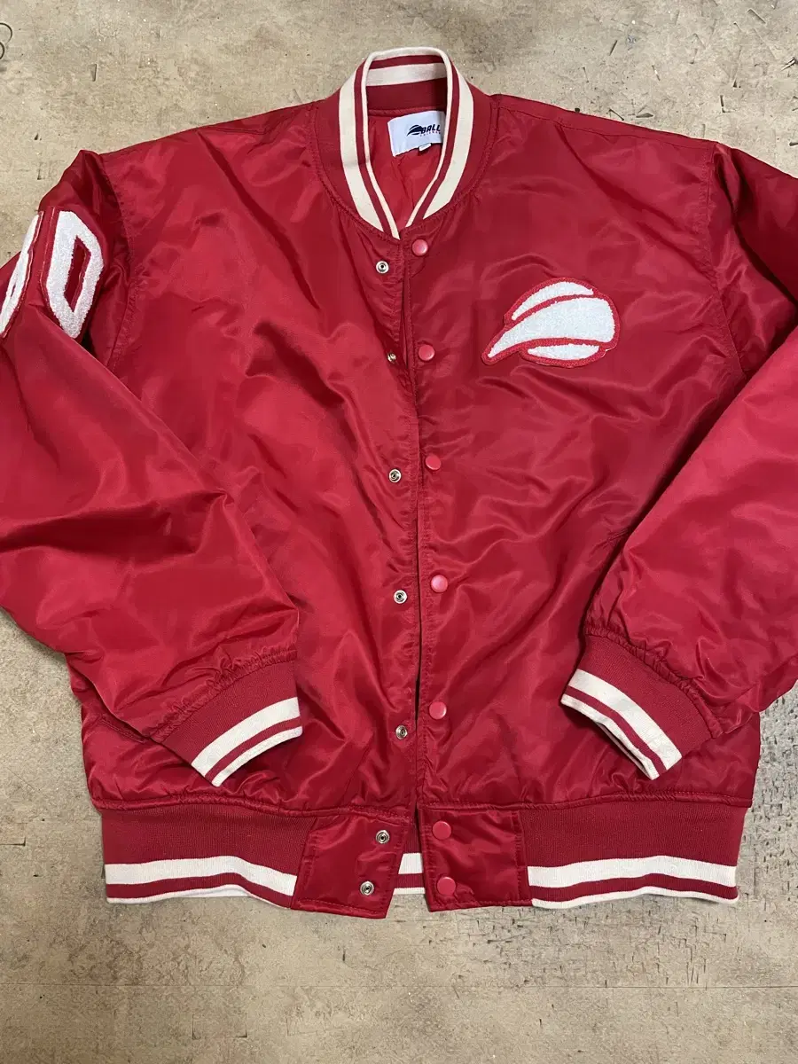 L'Elyse Ballfriends Varsity Jacket Red 100% Cotton