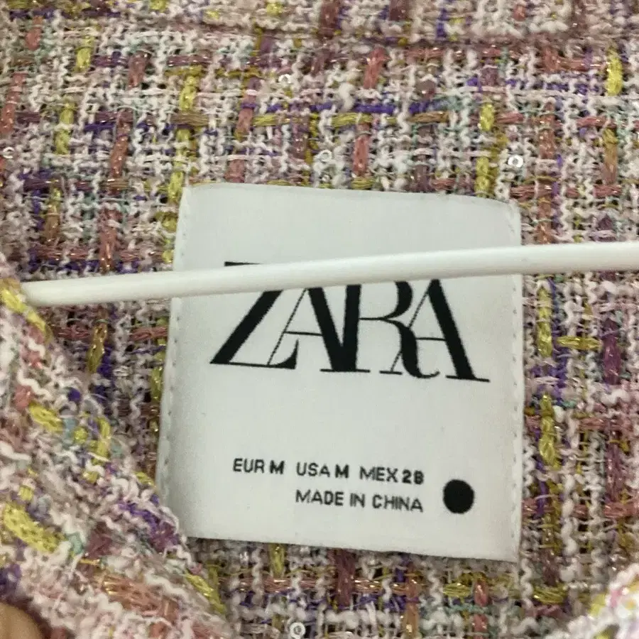 (가격다운X) ZARA 자라 핑크 트위드 자켓