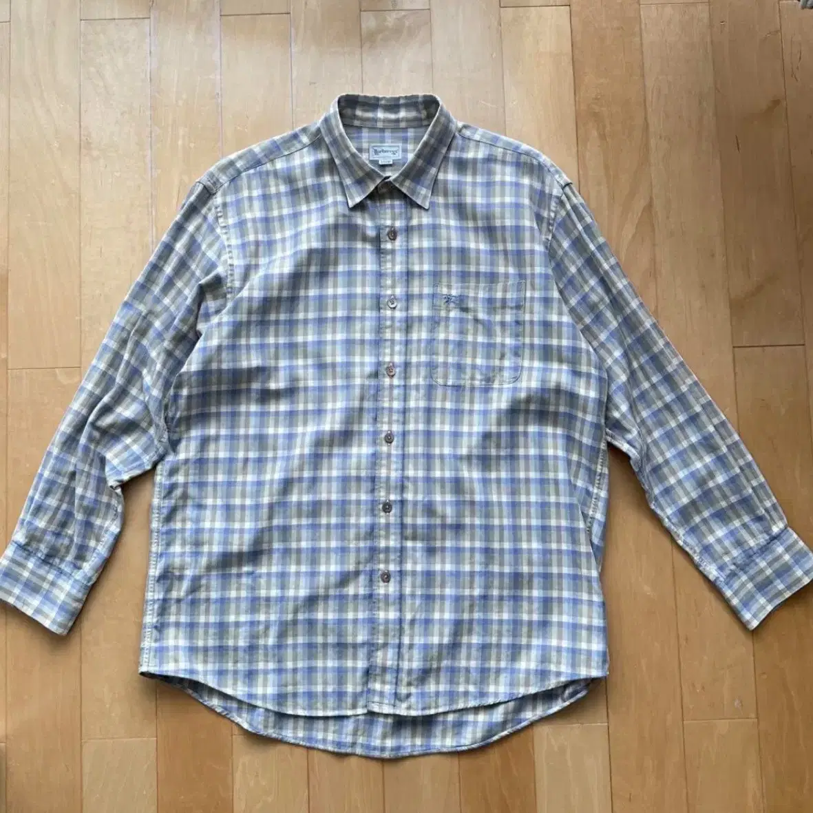 L) 90s 빈티지 버버리 Burberry 체크 셔츠