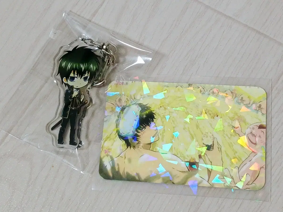 Gintama Hijikata Photo Card & Acrylic keyring in bulk