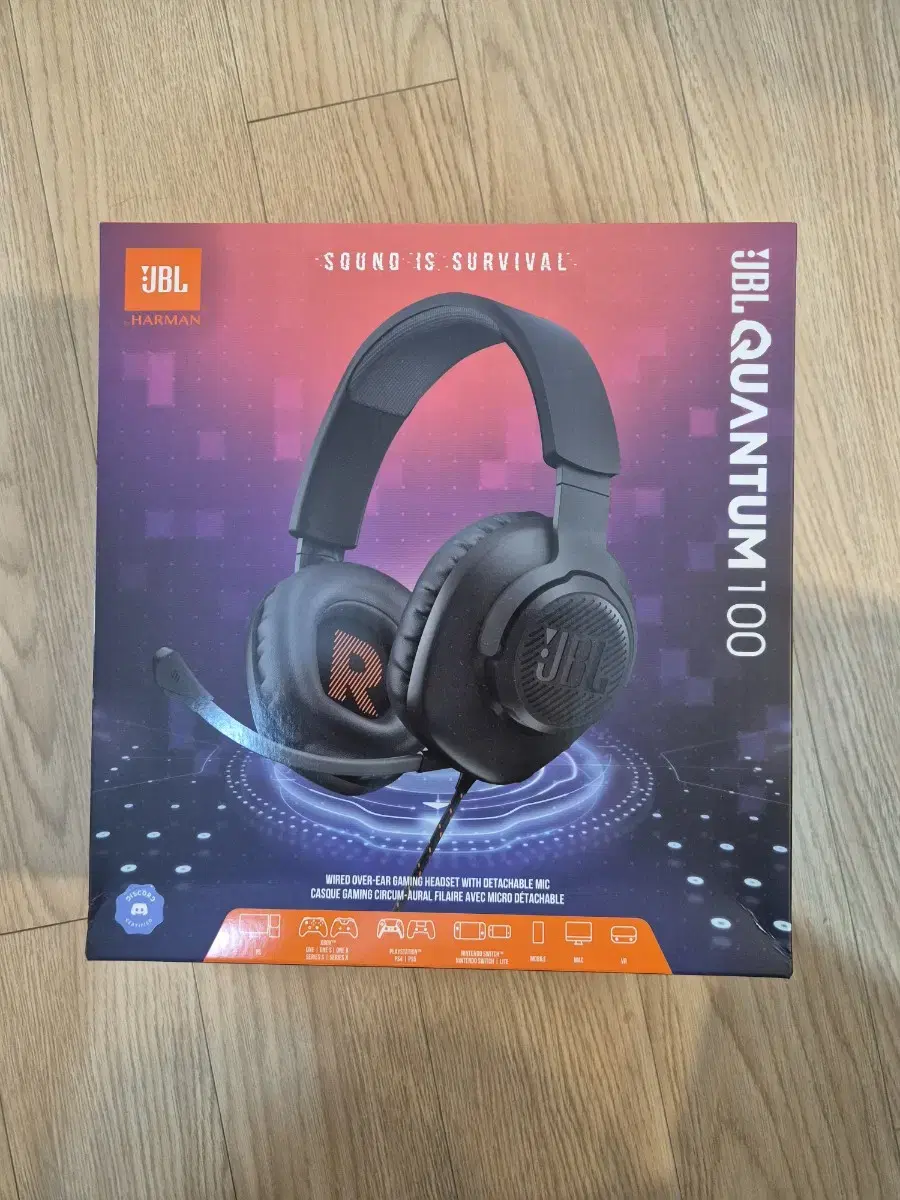 JBl quantum100 (퀀텀100)  미개봉 팝니다.