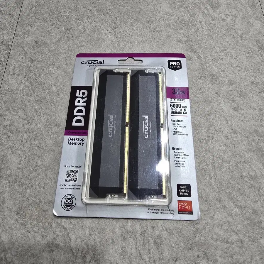 DDR5 RAM 32GB(2x16GB) 6000MHz 판매