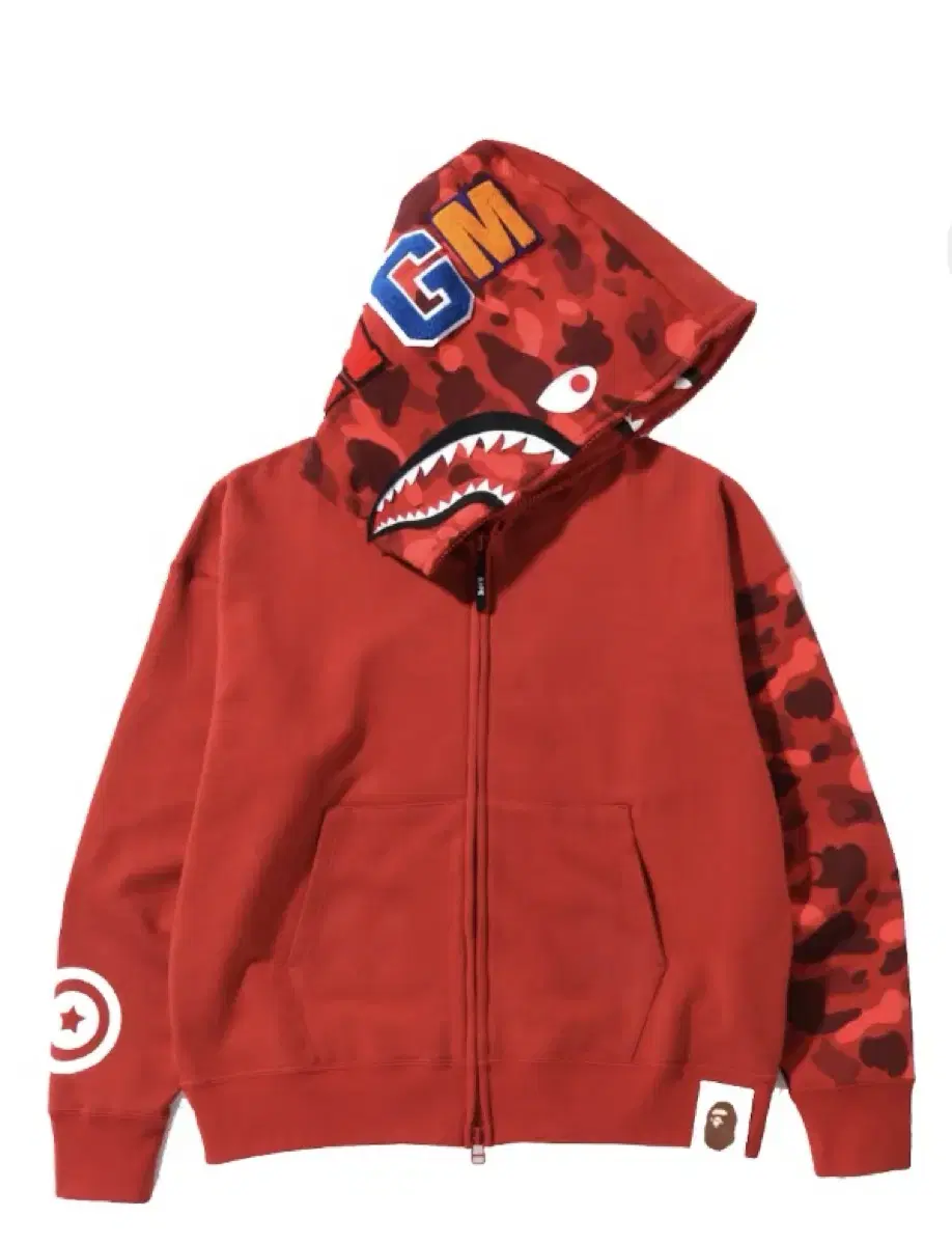 bape 베이프 후드집업 반카모 샤크 m