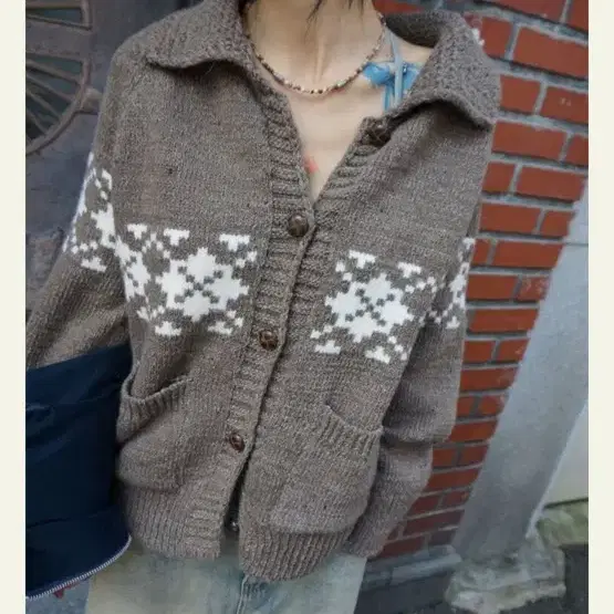 모래하우스 가디건 bean cowichan cardigan