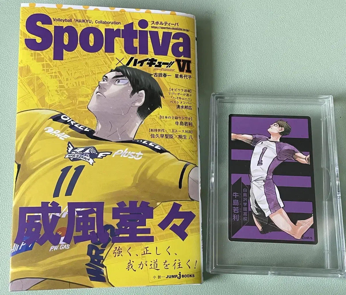 Haikyuu Ushijima Sportiva + One Card