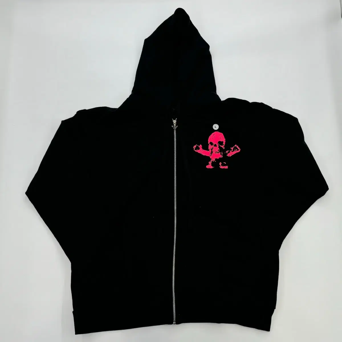 Chrome Hearts Forty Hoodie Zip-Up Black/Pink XS