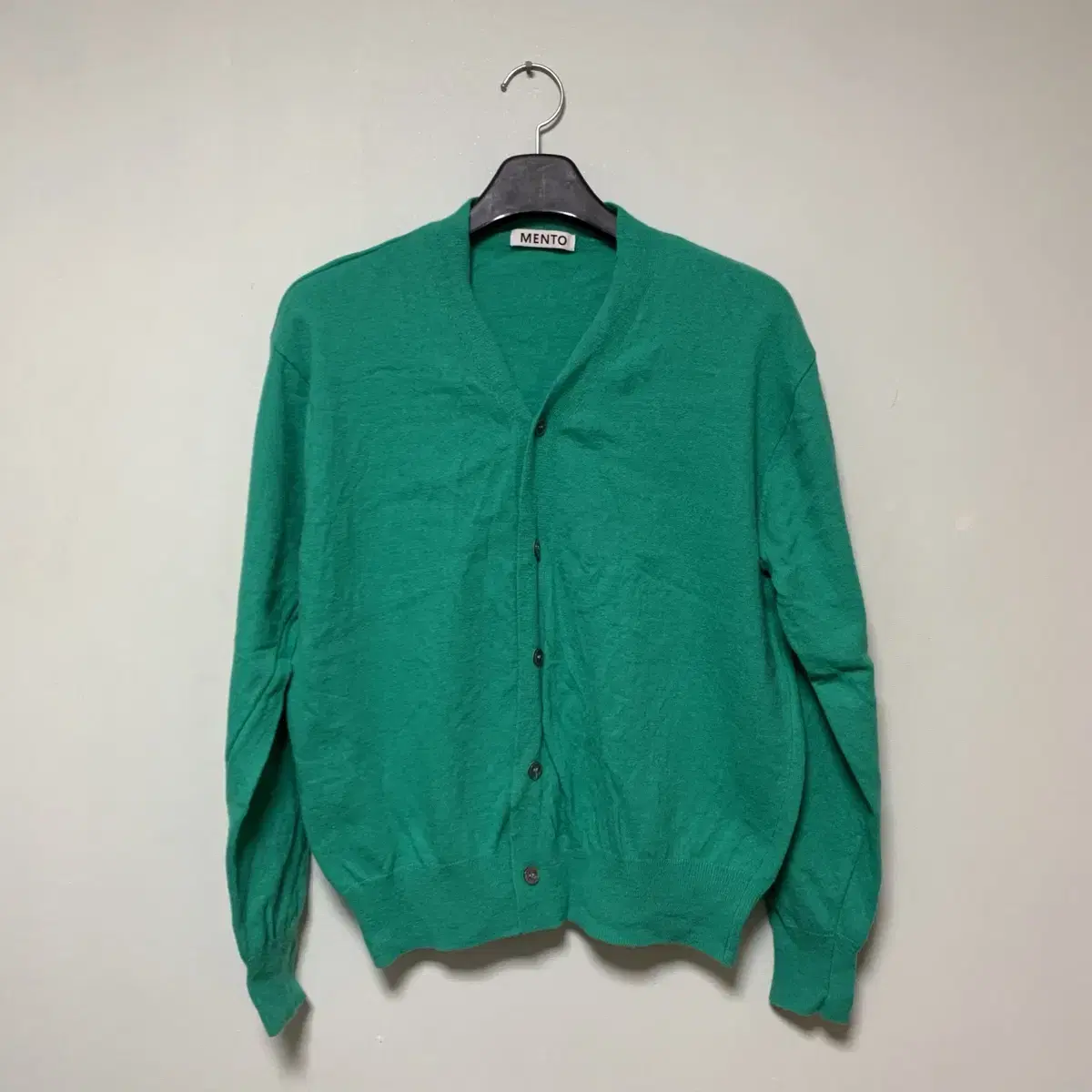 Green cardigan