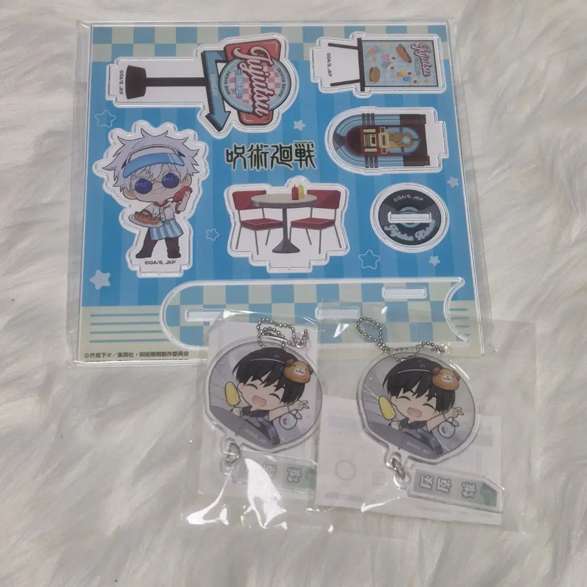 Zuu Spinning Gojosatoru Gojosatoru Acrylic Stand + Dome