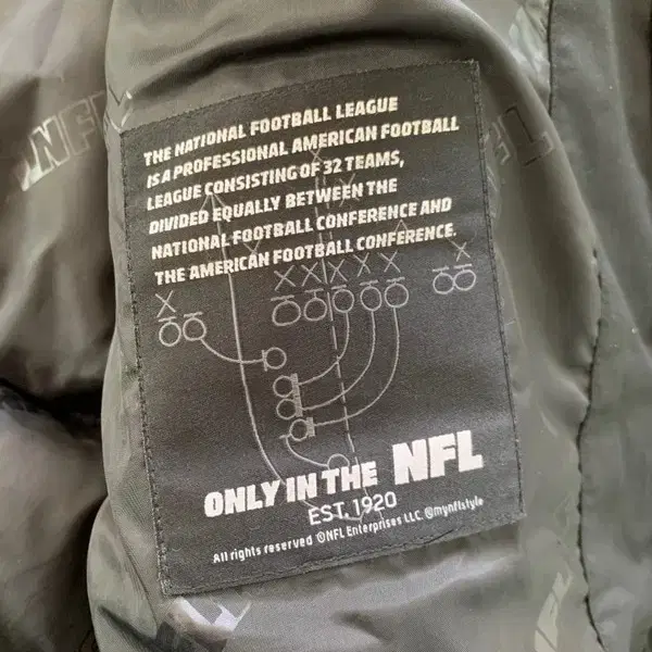 XL NFL 덕다운 롱패딩 PN1871