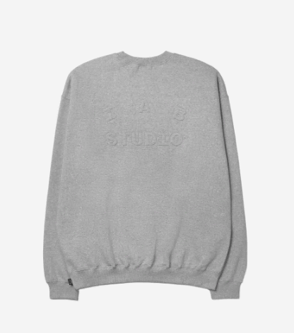 [XL] iApp Studio Embossed Sweatshirt Gray XL