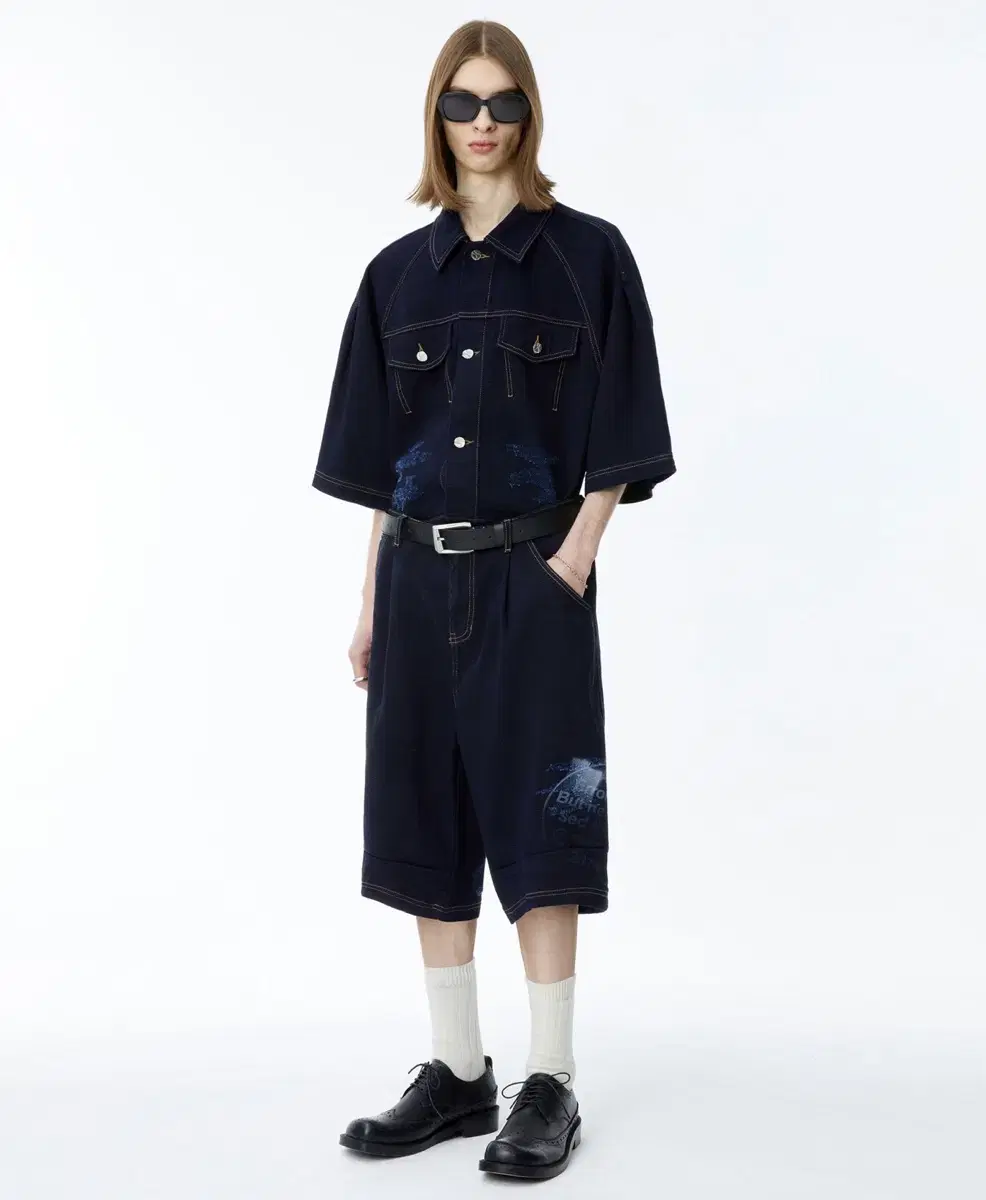 Adderall Ellis jin Denim Bermuda Pants