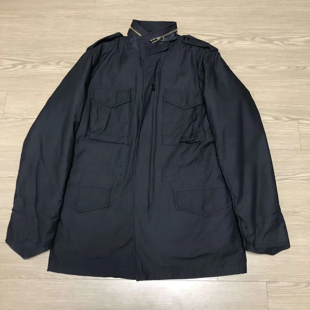 S-R) PROPER PROPER full set M-65 Field Jacket Slim Fit Field Black