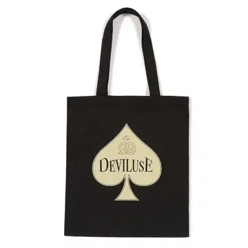 새상품 DEVILUSE 데빌유즈 Spade TOTE BAG BLACK