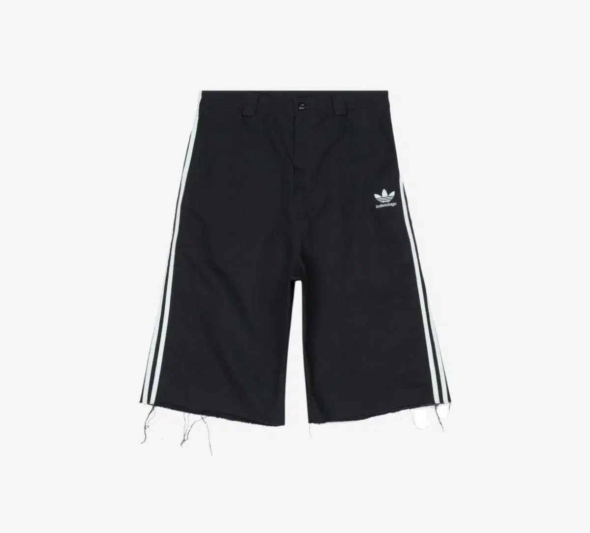 [M] Balenciaga x Adidas Balmain Ripstop cotton shorts vahn black