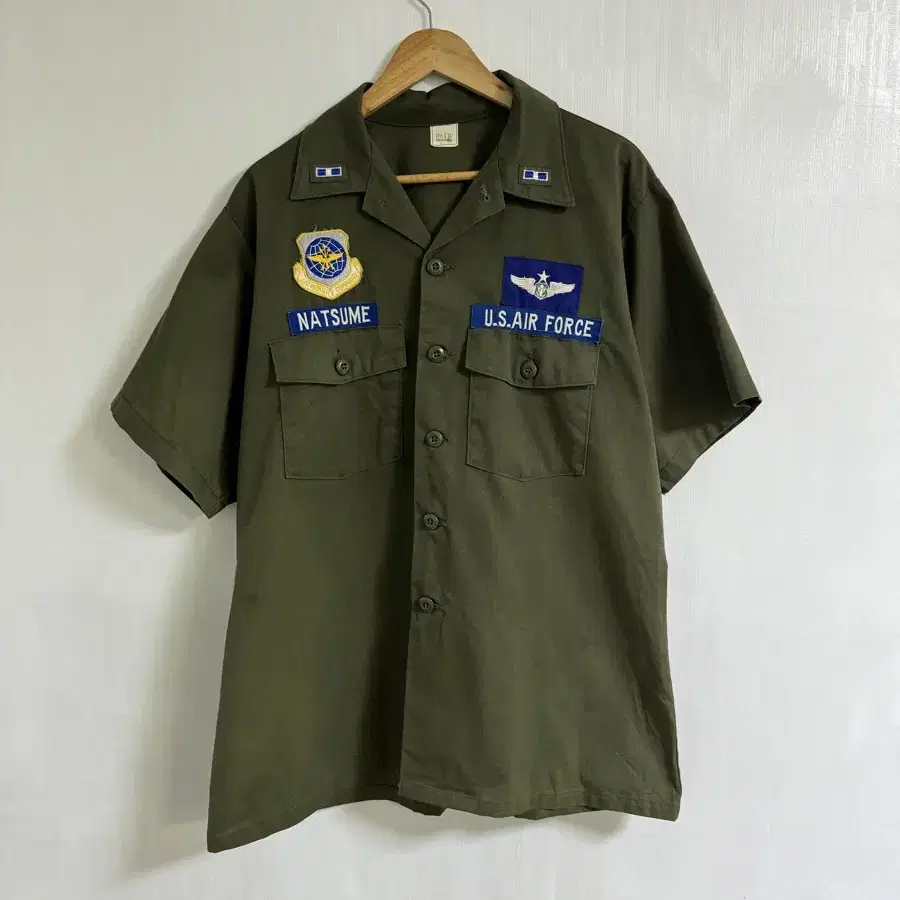 90s usaf og 507 밀리터리 셔츠