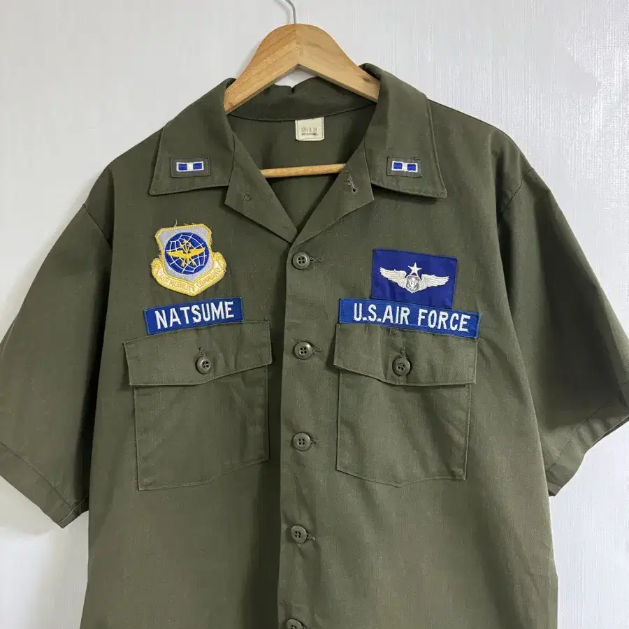 90s usaf og 507 밀리터리 셔츠