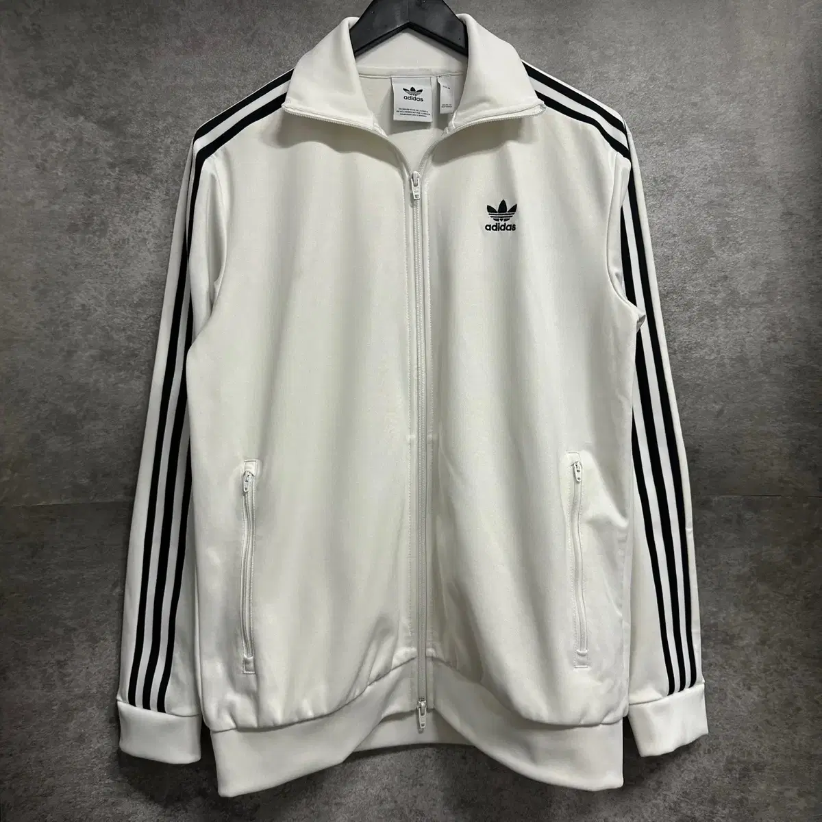 [95] Adidas Beckenbauer White Three Stripe Track Top Jersey