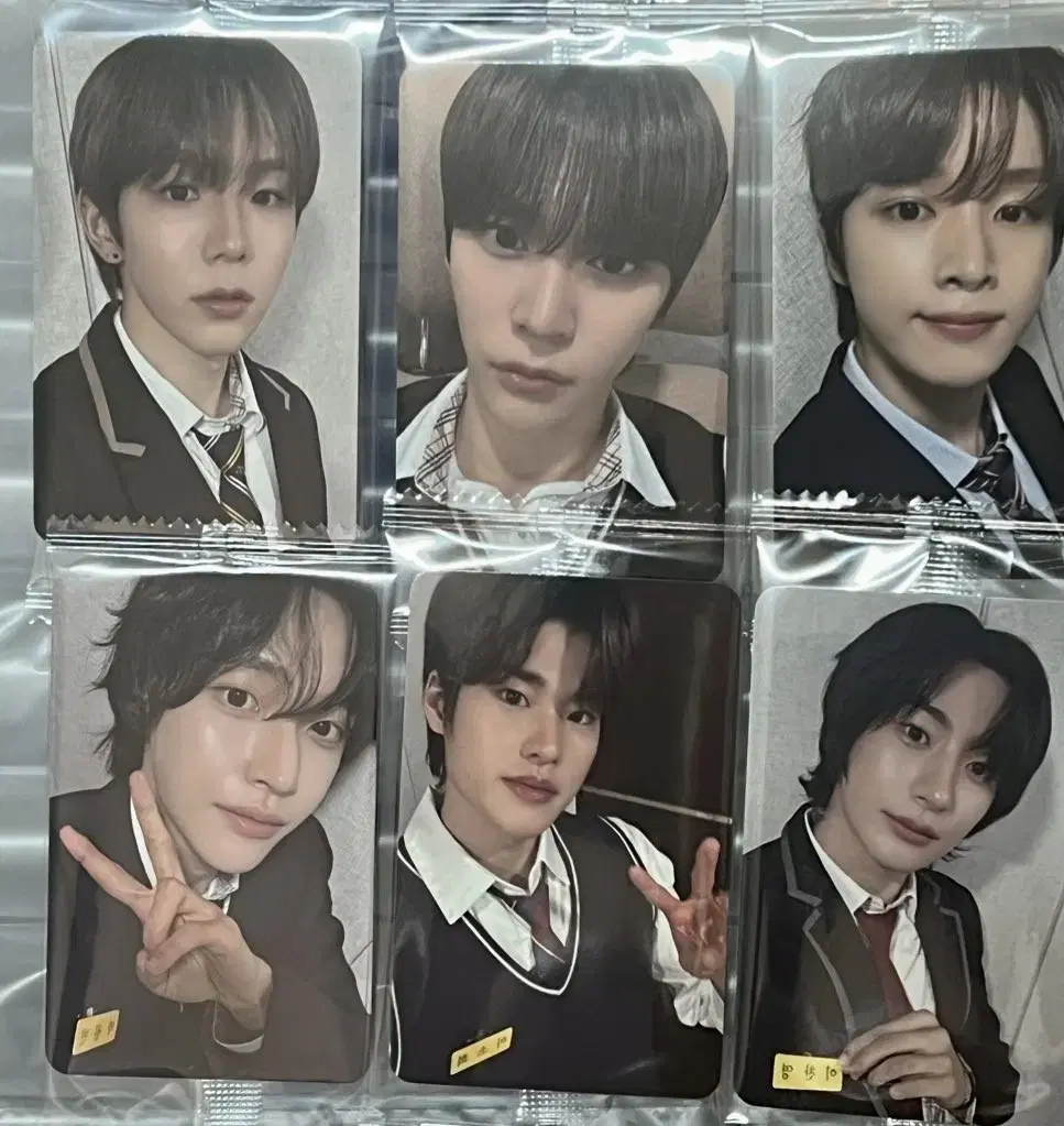 Wonbin Sungchan) riize ktwon4u unreleased photocard school uniform fansign