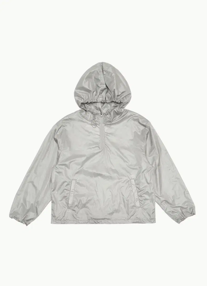 M)Amoremento Glossy Nylon Half Zip Up Anorak