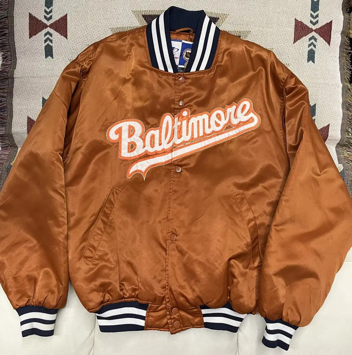 90s NHL Baltimore Varsity Jacket