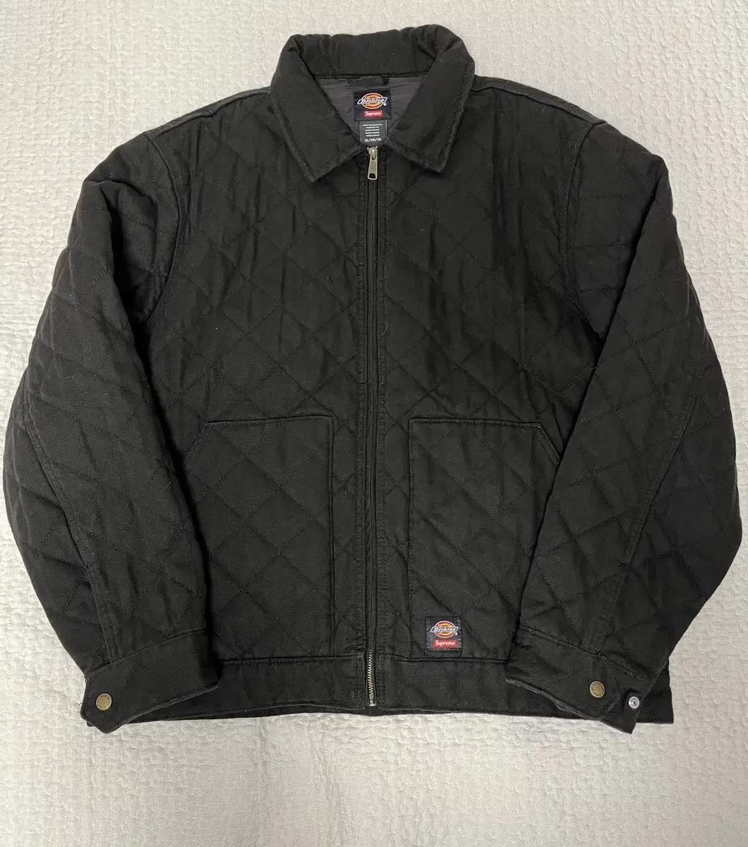 Xl) Supreme Dickies Denim Quilted Jacket Black