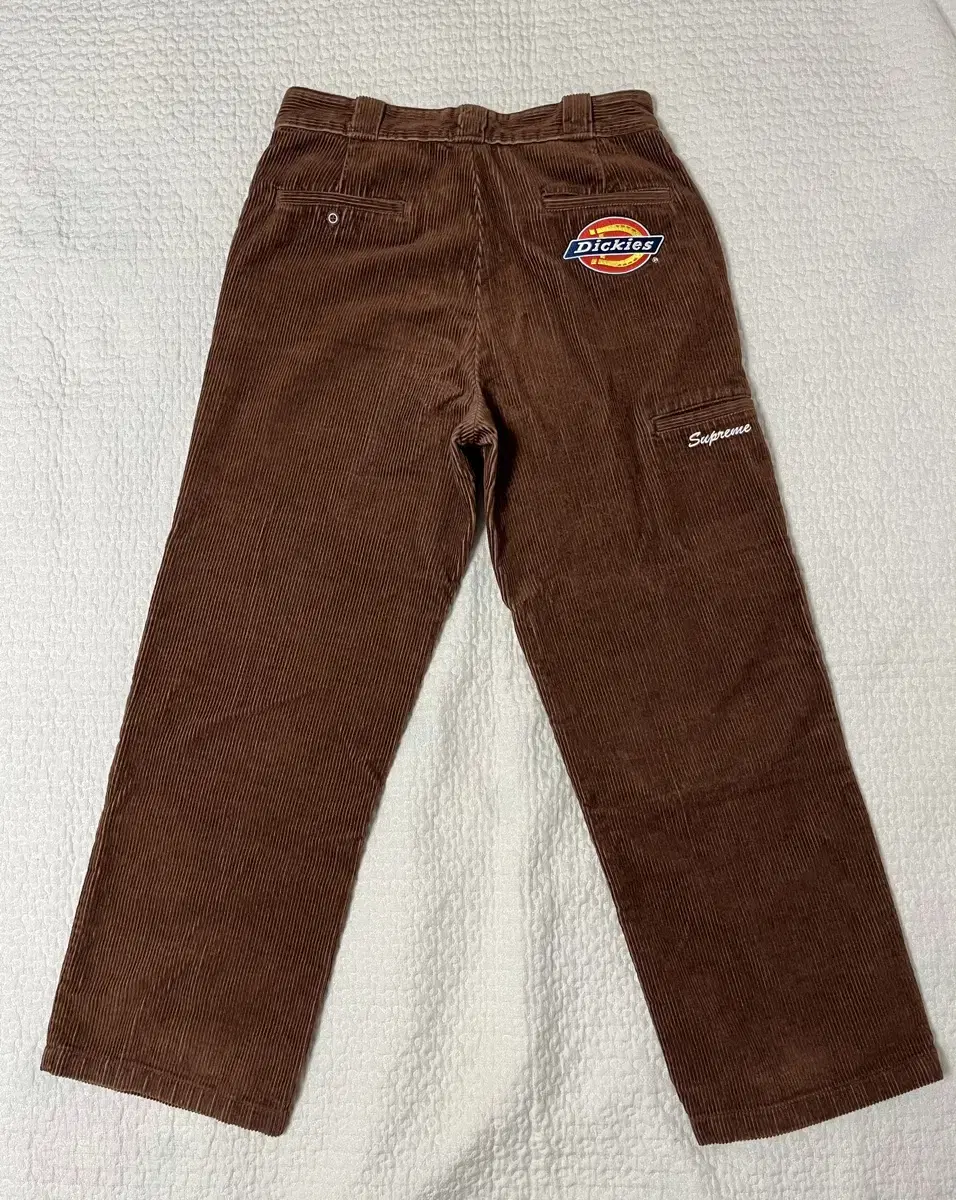 34) Supreme Dickies Corduroy Double Knee Pants Brown