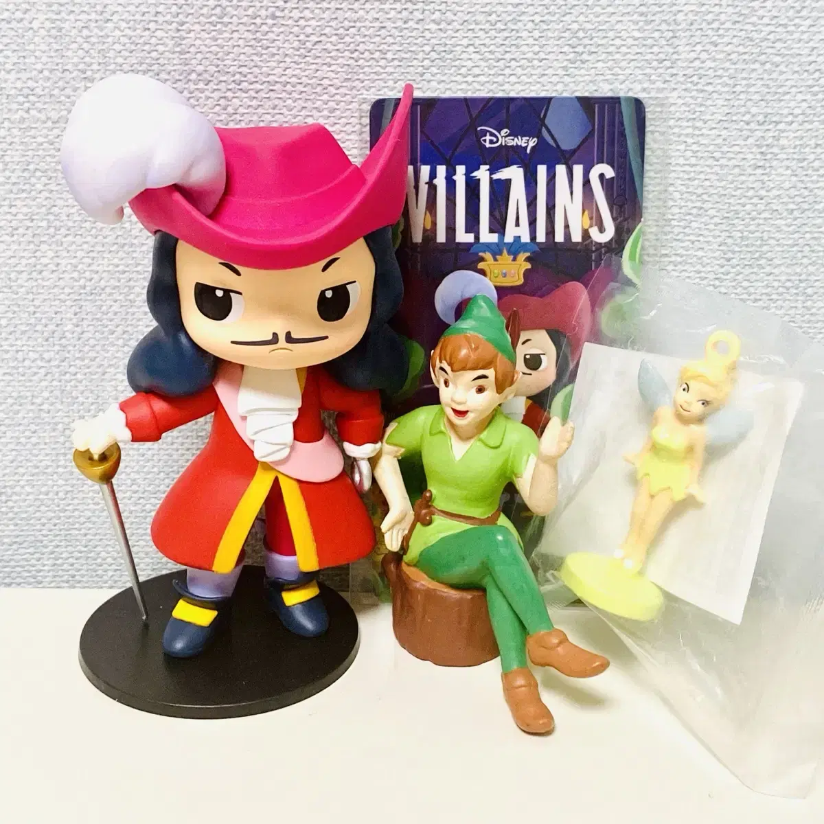 Japanese Classic Vintage Disney Peter Pan Figures Tinkerbell Pop Mart Hook Captain Hook Villains