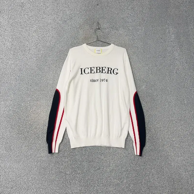 Iceberg Logo White Knit M