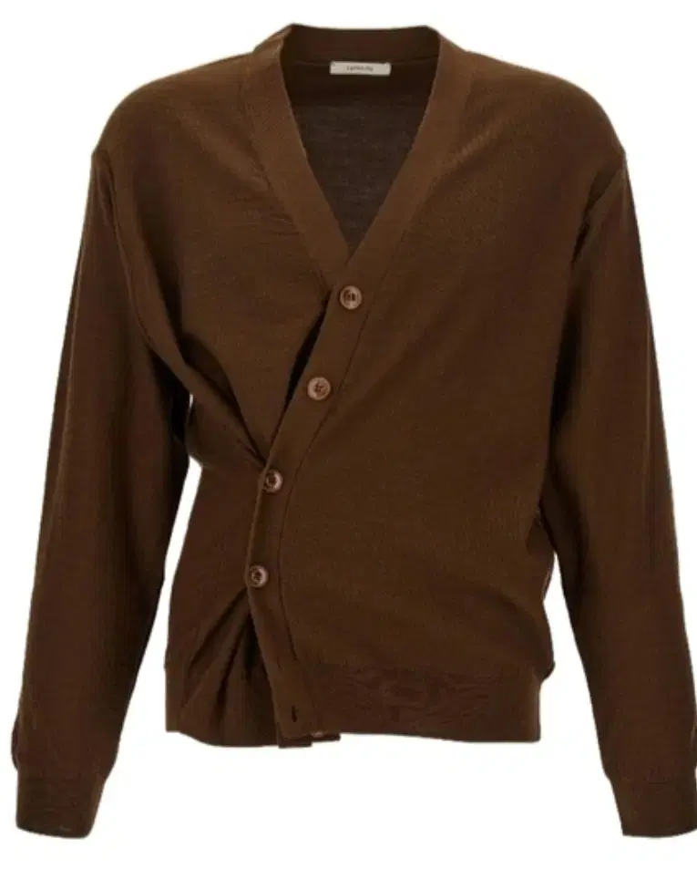 Lemaire Wool Relaxed Twisted Cardigan Hazelnut Brown M for Sale